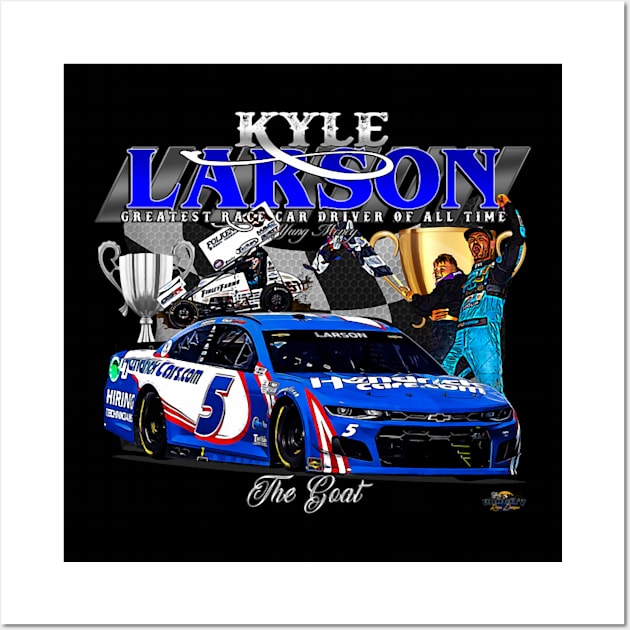 Kyle Larson The Greatest Wall Art by Erianna Bee